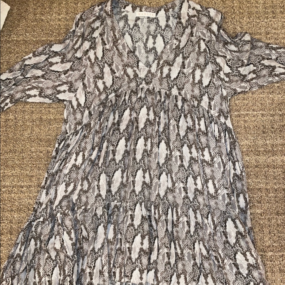 Karlie Grey Snakeskin Mini Dress